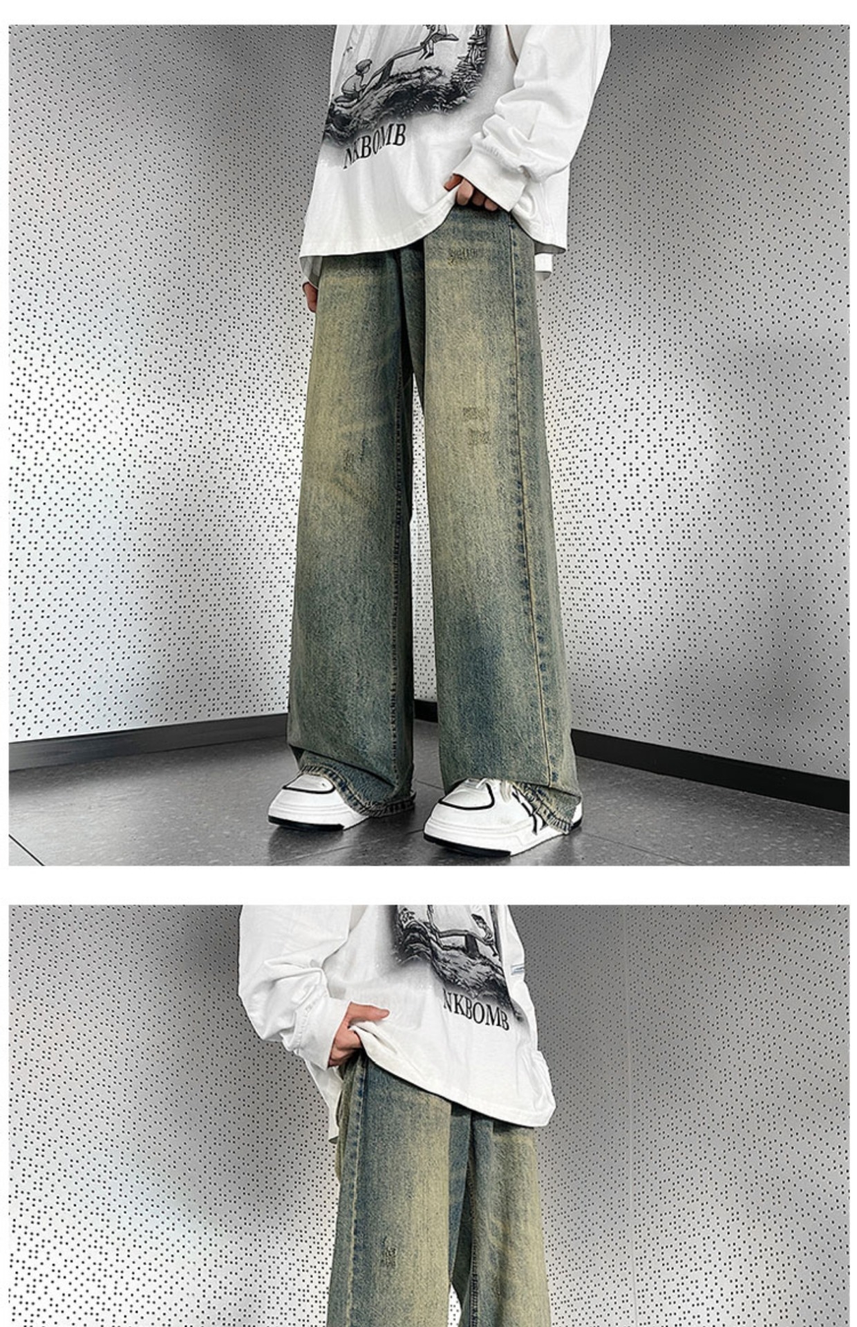 Мужские джинсы винтажного стиля оптом из Китая