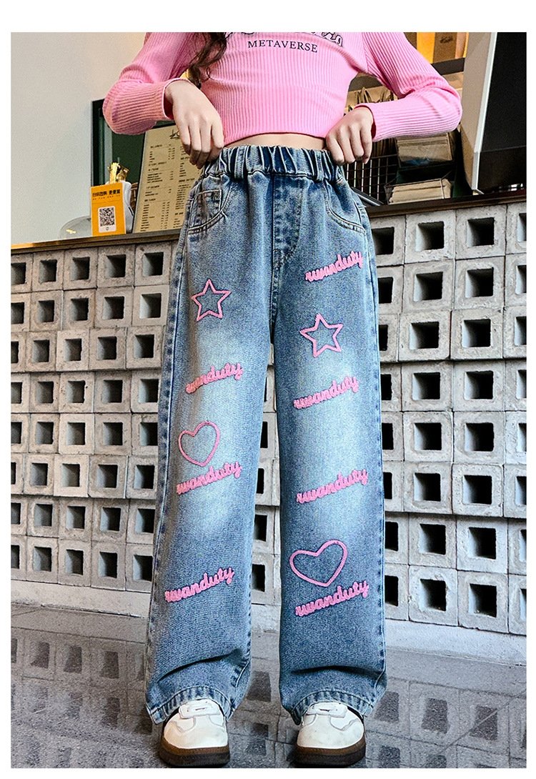 Детские джинсы весна-осень 2024 оптом