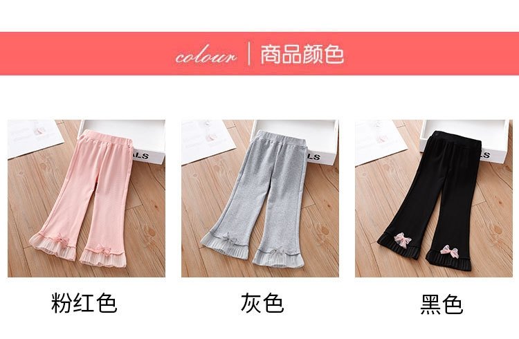 Летние детские леггинсы с кружевными краями оптом