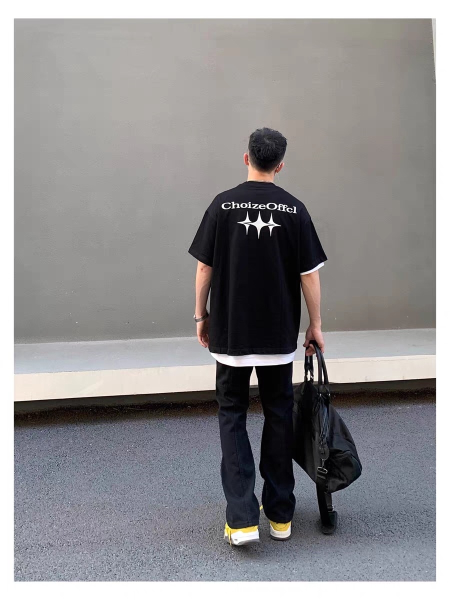 Черные джинсы с пуговицами и прямыми штанинами оптом из Китая