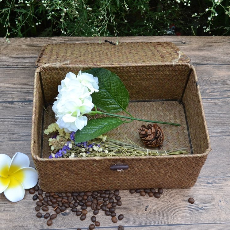 Ручная корзина для подарков из морской травы оптом