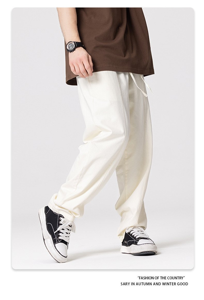 Readily Solved|2023春夏季梭织坠感纯色长裤 оптом из Китая