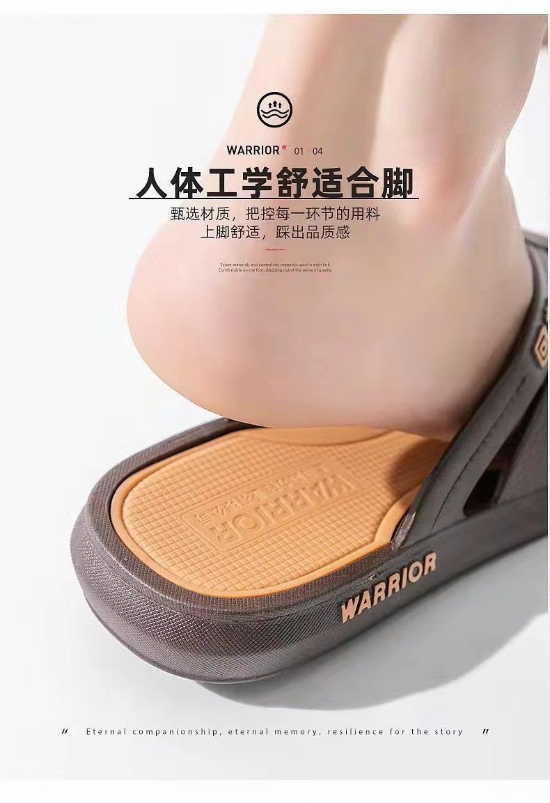 Мужские летние тапочки Warrior для дома и улицы оптом