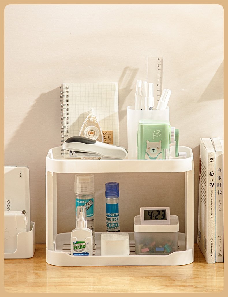 Двухуровневая полка для ванной комнаты и туалетного столика оптом