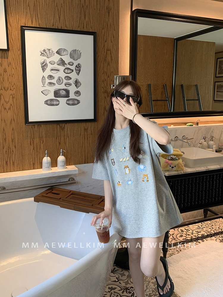 Женская футболка с коротким рукавом 2024 летней коллекции оптом