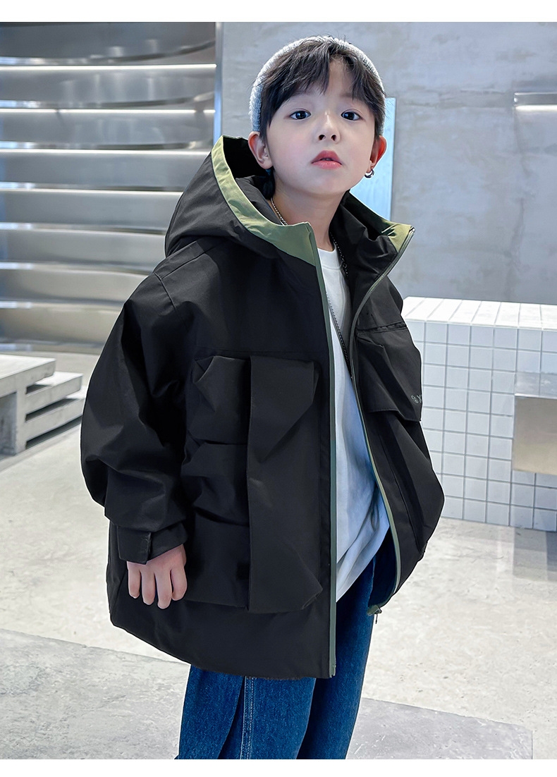 Детская мужская рабочая куртка весна-осень 2024 оптом из Китая