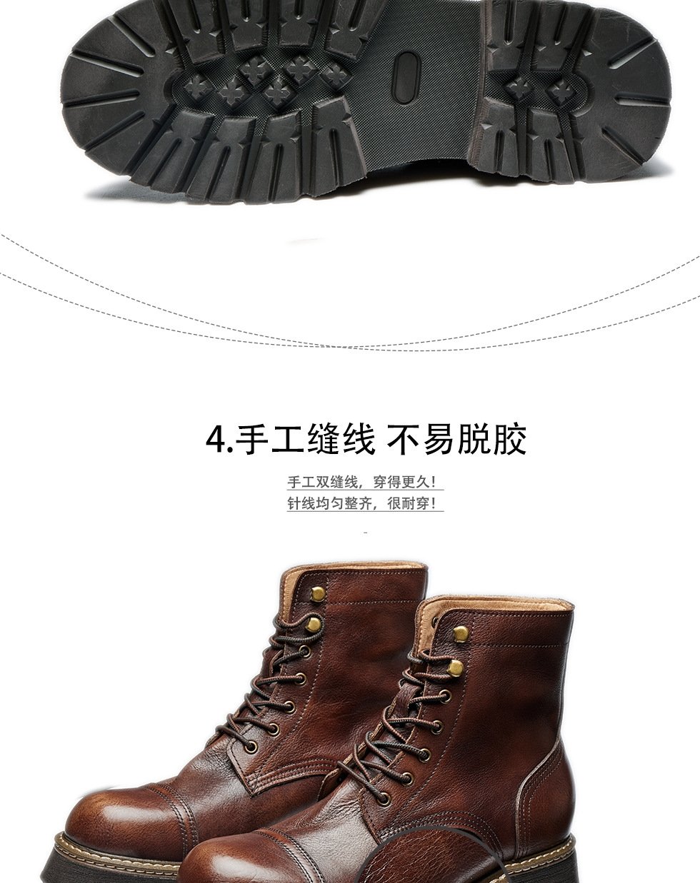 Мужские ботинки Martin 8111 из натуральной кожи оптом