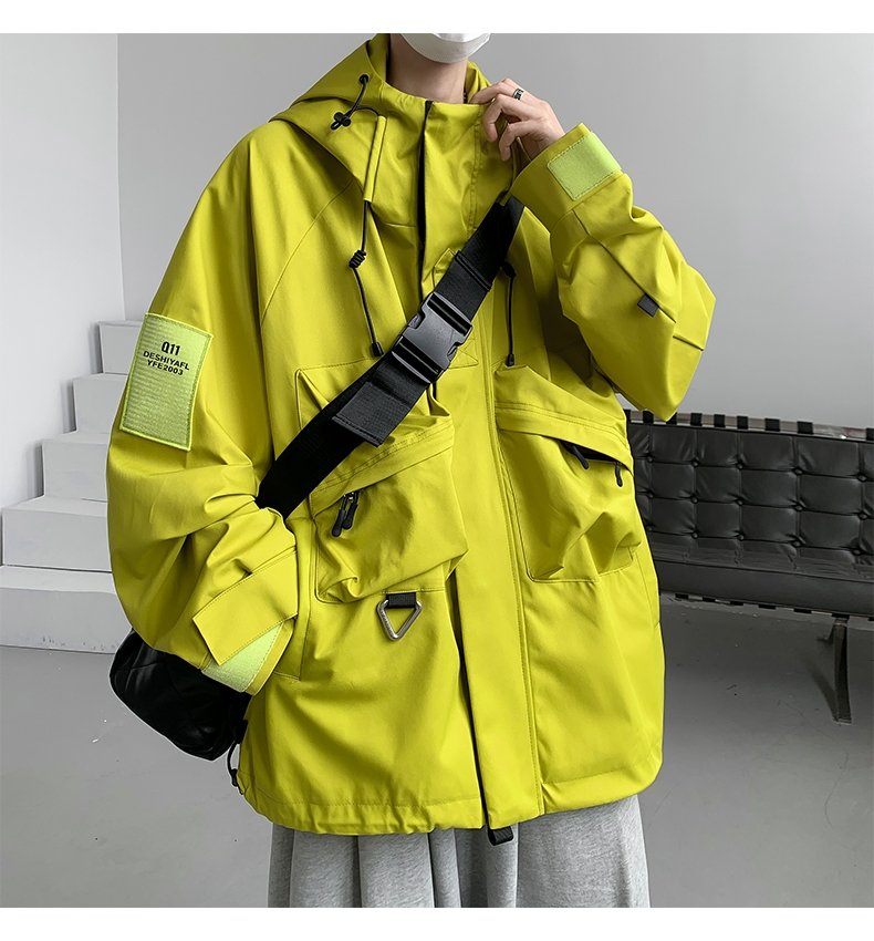 Мужская трехв одная ветровка с капюшоном оптом из Китая