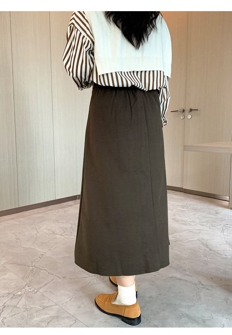 Женская юбка высокой талии с поясом оптом из Китая