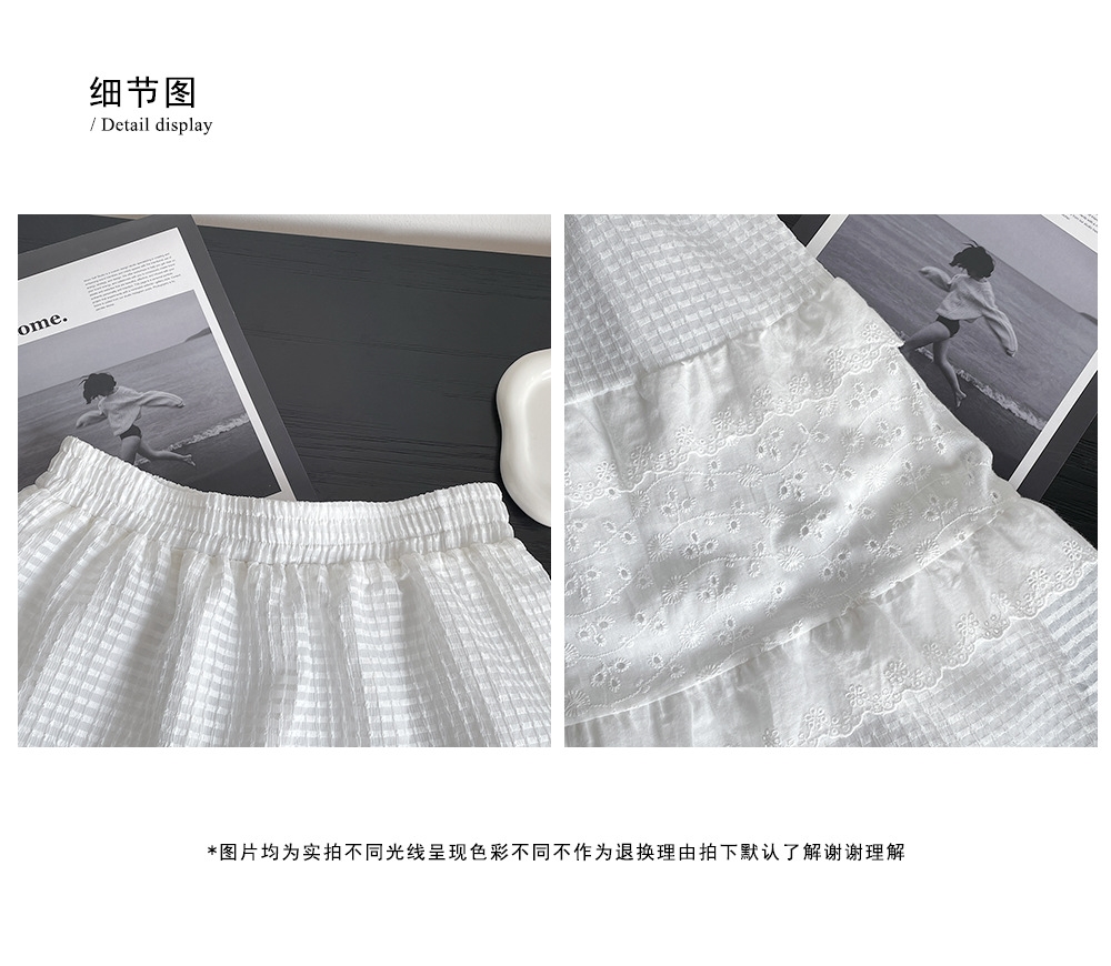 Высокая юбка с кружевом 2024 оптом из Китая