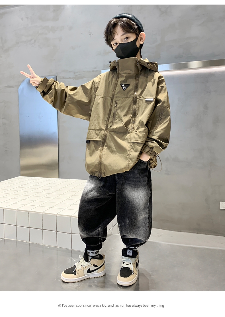 Детский плащ 2024 весна-осень оптом из Китая