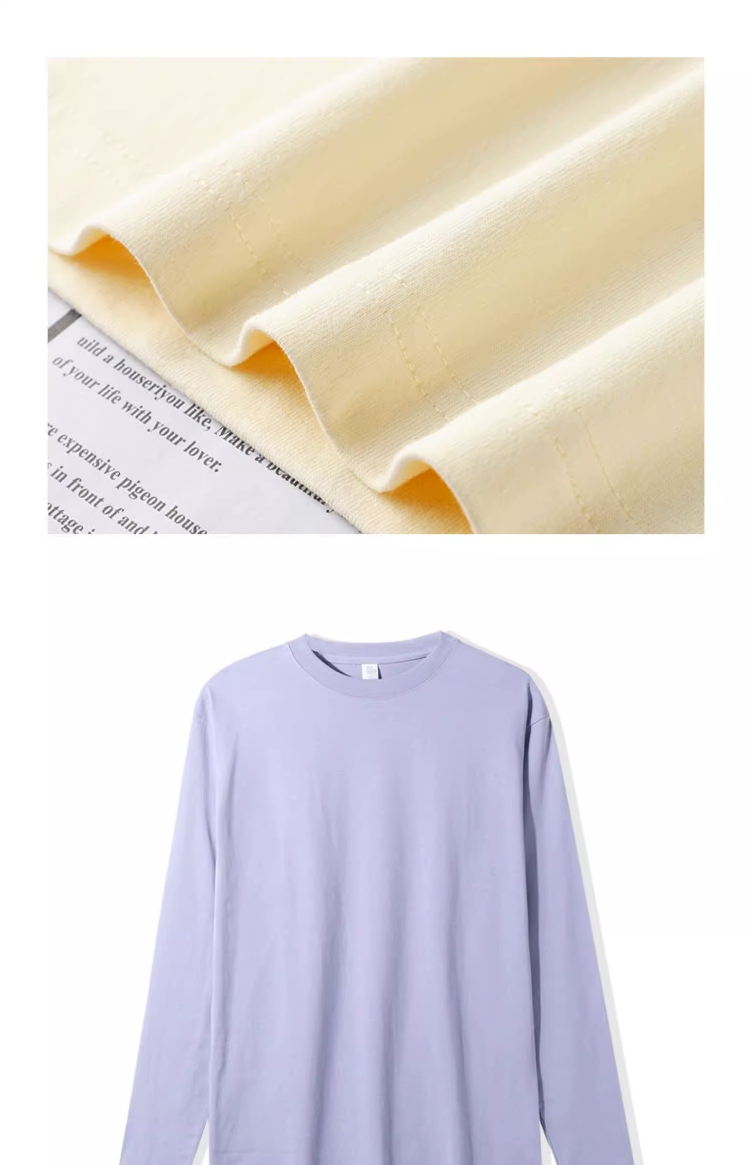 Толстовка с длинным рукавом из чистого хлопка 230 г, белая оптом