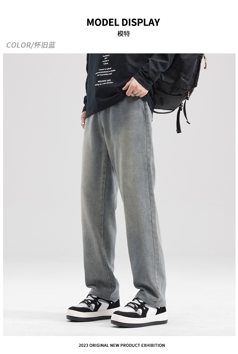 Прямые джинсы с вышивкой оптом из Китая