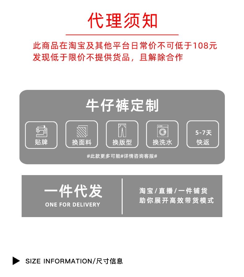 Новые джинсы с высокой талией и узкими штанинами оптом из Китая