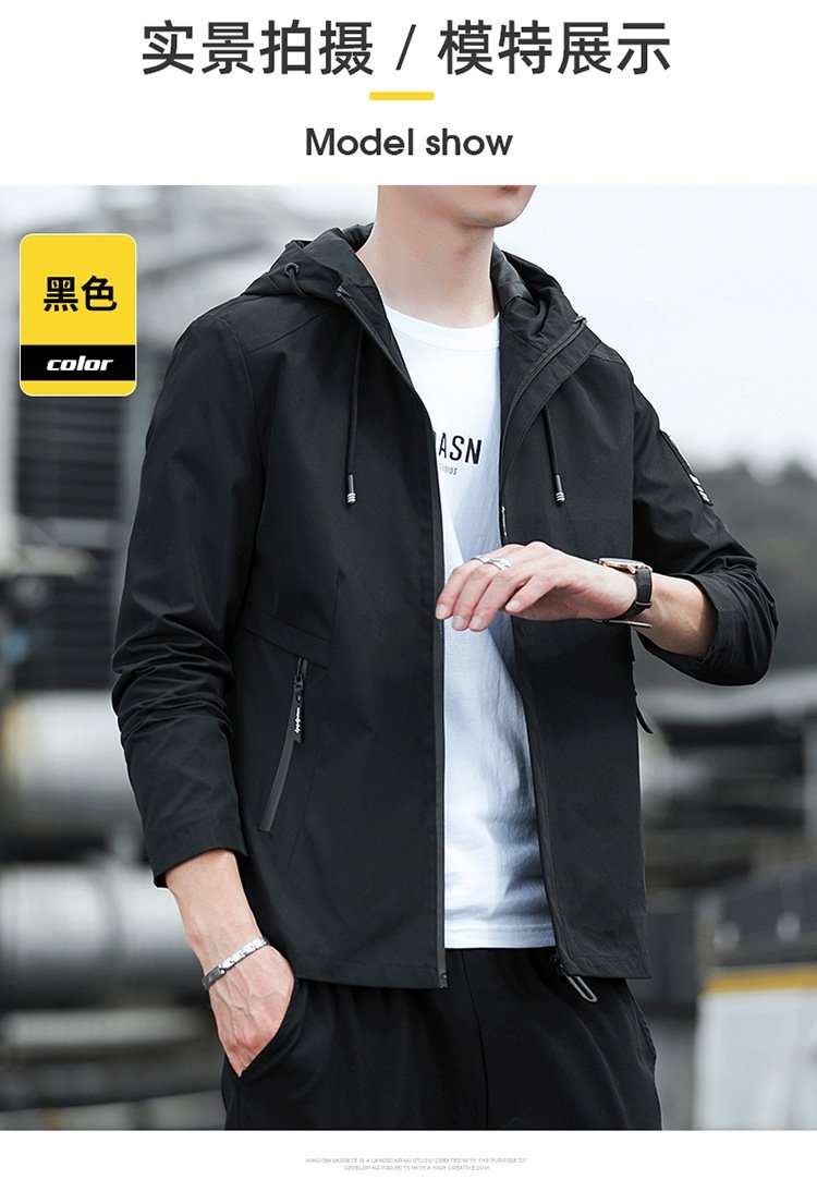 Мужская куртка 2024 весна новый корейский стиль оптом из Китая