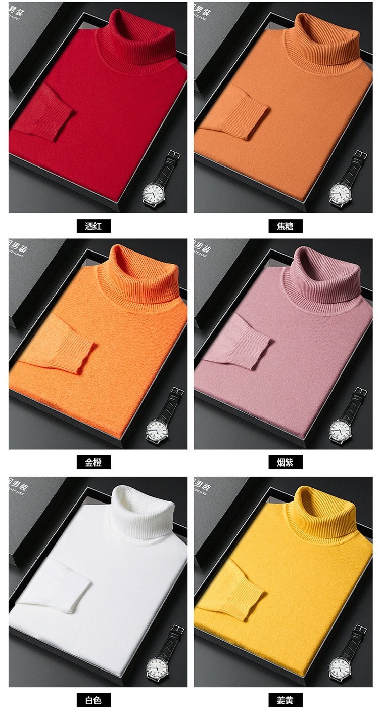 Мужской свитер с высоким воротником оптом