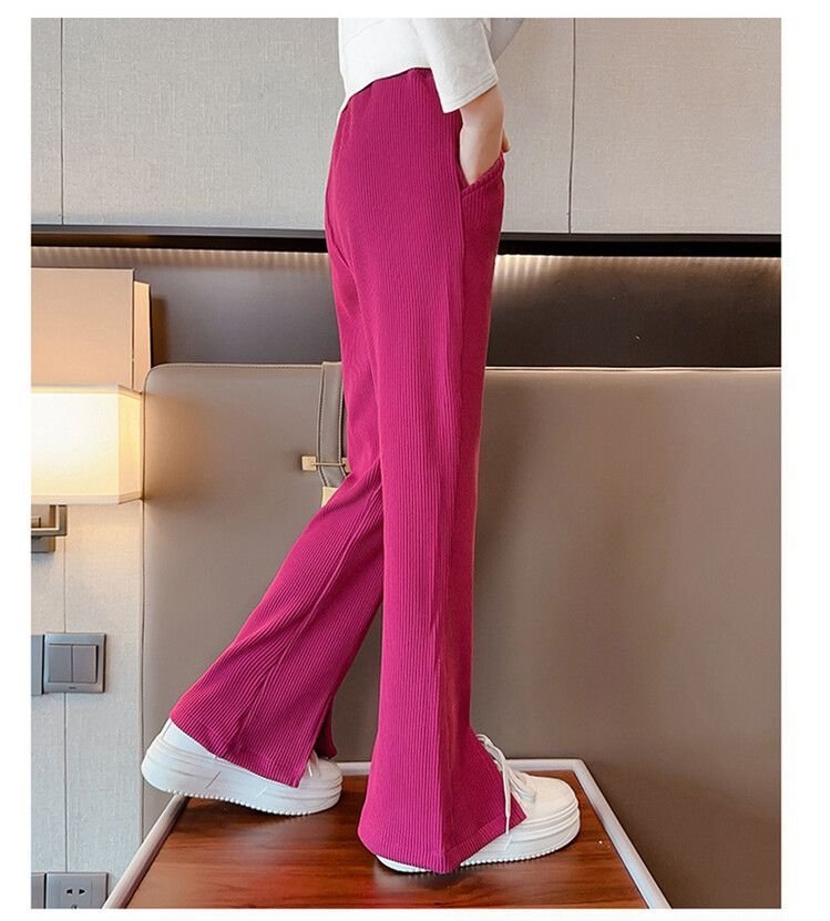 Детские летние широкие брюки с разрезами оптом