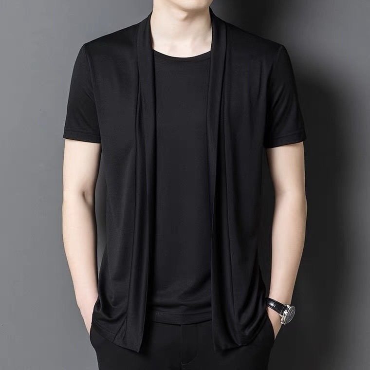 Мужская футболка из холодного шелка оптом