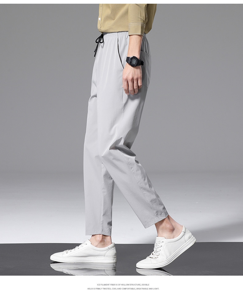 Летние мужские брюки из легкого материала оптом из Китая