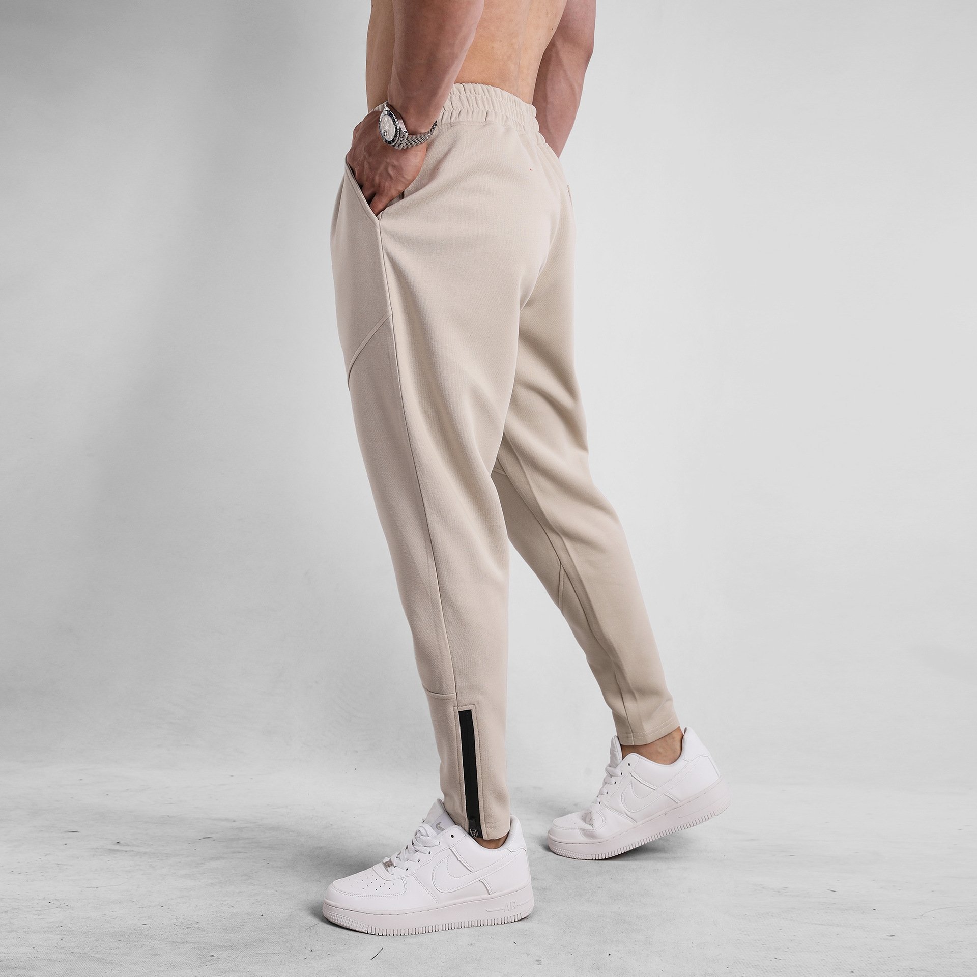 Мужские спортивные брюки с завышенной талией оптом из Китая