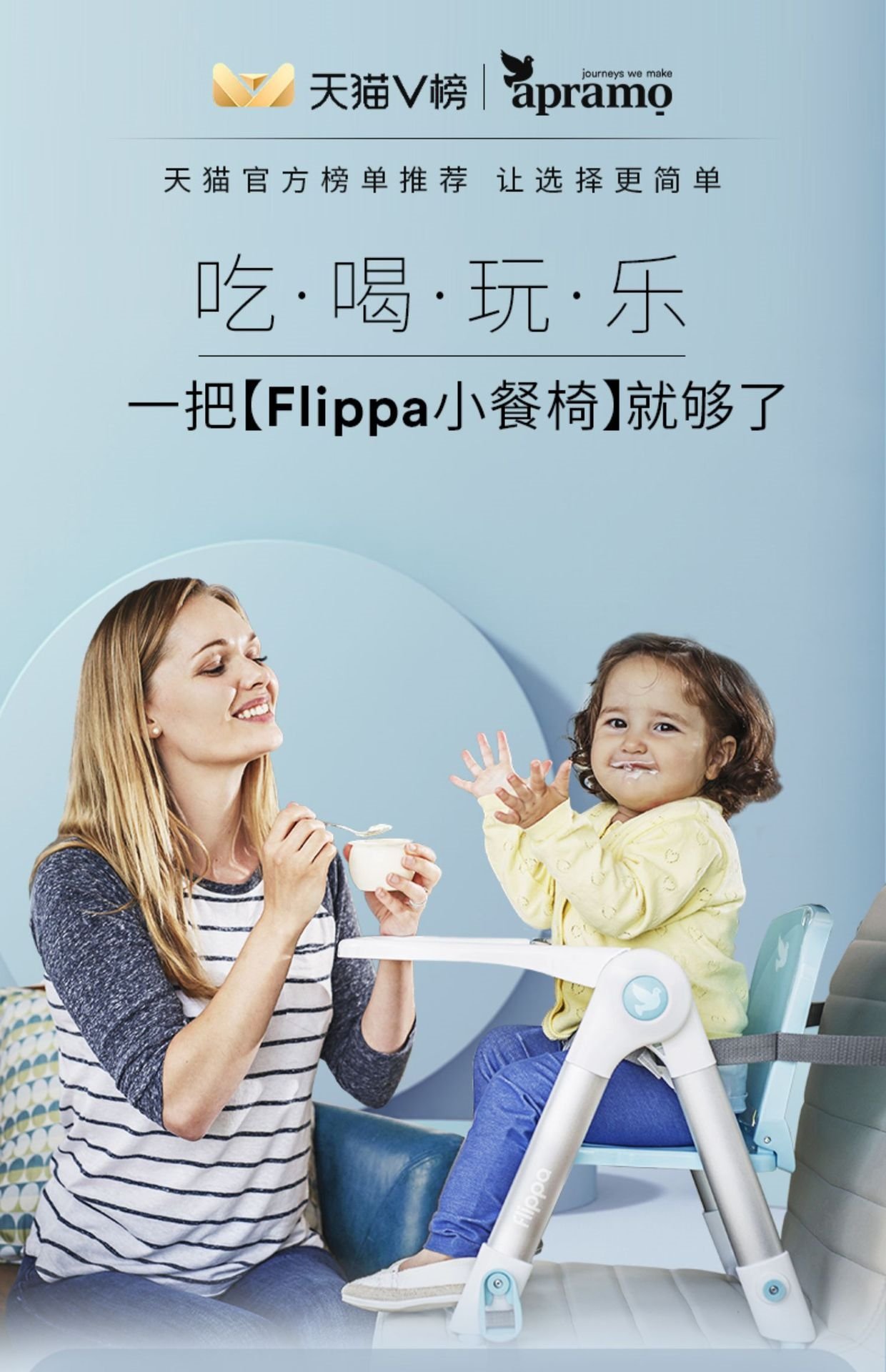 Детский стульчик для кормления Flippa оптом