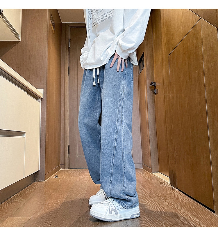 Джинсы мужские в стиле Хонконг весна оптом из Китая