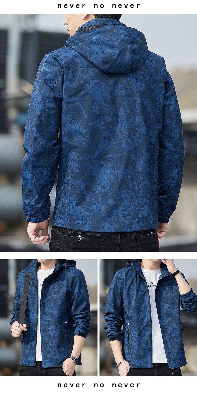 Мужская ветровка съемным капюшоном оптом из Китая