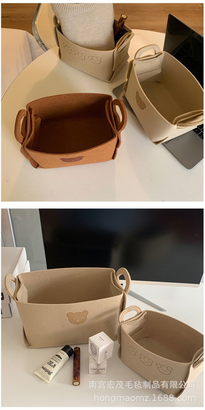 Корзина для белья с медвежонком оптом