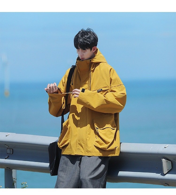 Ветровка военного стиля с капюшоном оптом из Китая