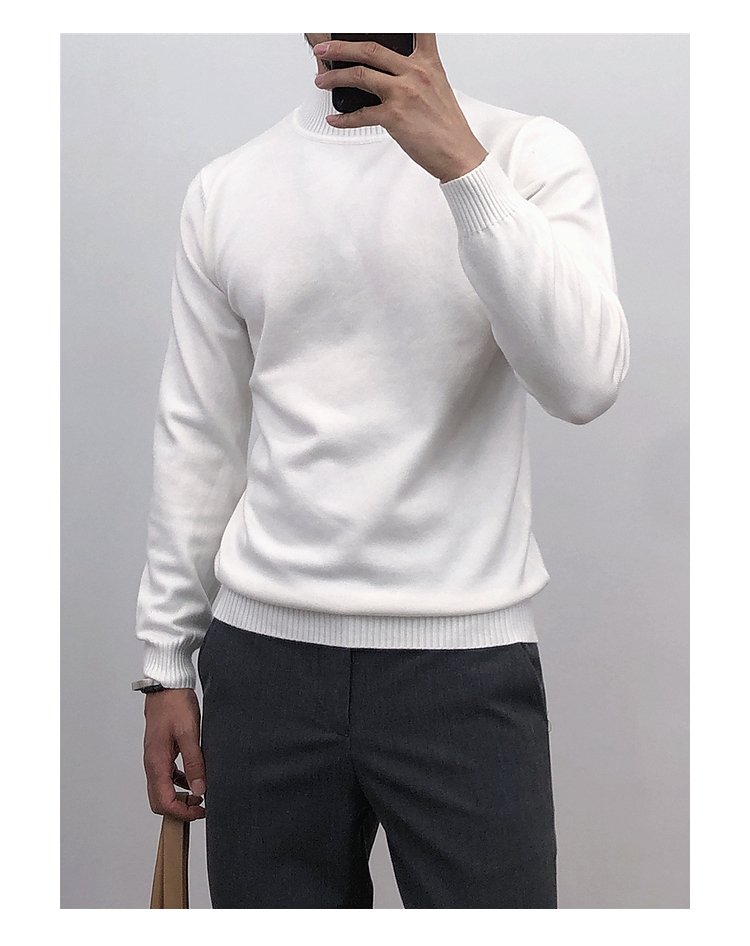 Мужской свитер с полувысоким воротником оптом