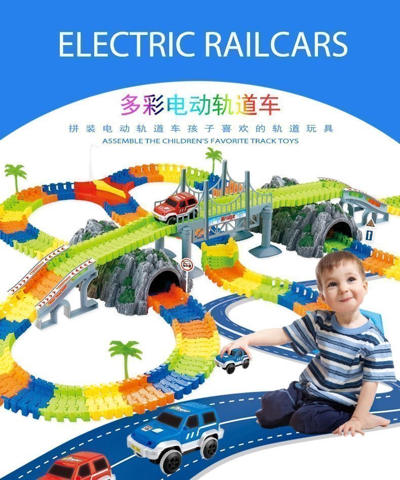 Детский конструктор электрических железных дорог 144PCS оптом