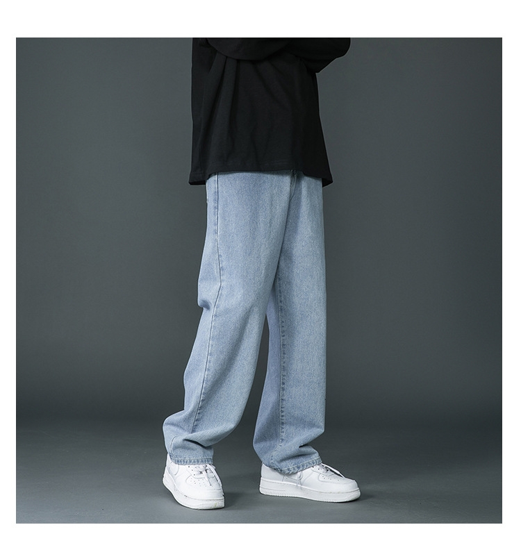 Мужские джинсы 2024 с прямыми штанинами оптом из Китая