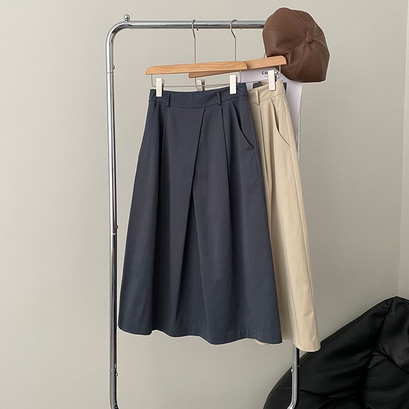 Дизайнерская юбка с уникальными складками оптом из Китая