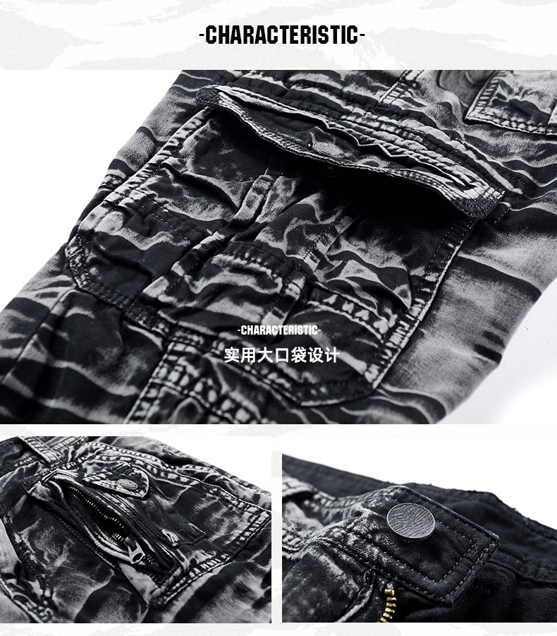 Мужские брюки военного стиля с карманами оптом из Китая