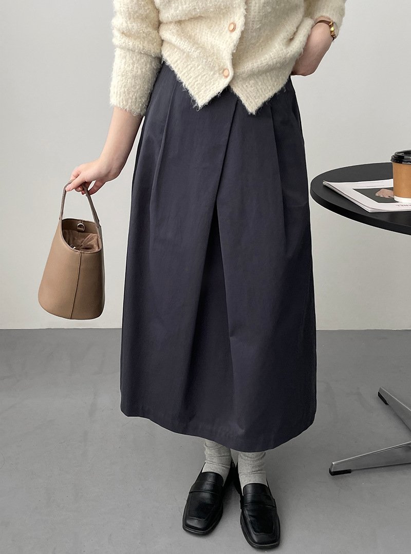 Дизайнерская юбка с уникальными складками оптом из Китая