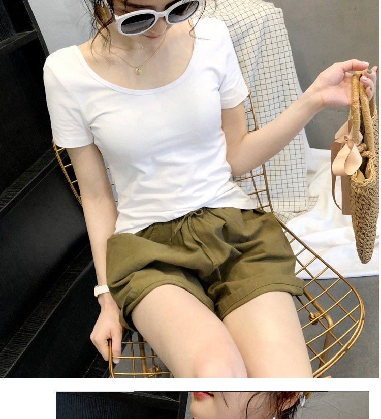 Белая футболка с коротким рукавом оптом из Китая