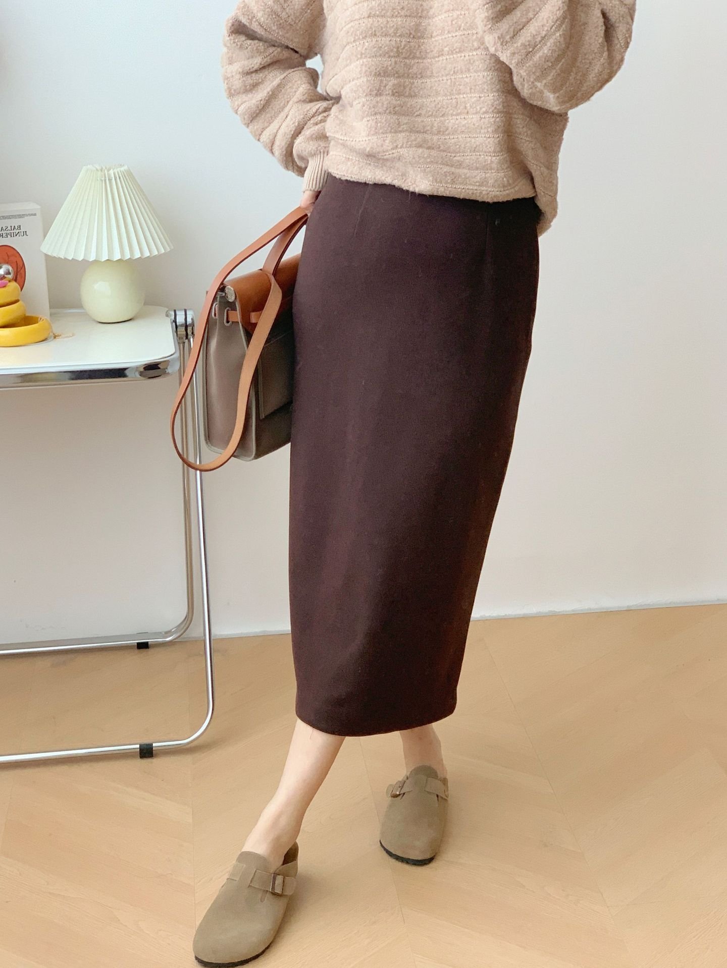 Женская юбка из шелка и кашемира оптом из Китая