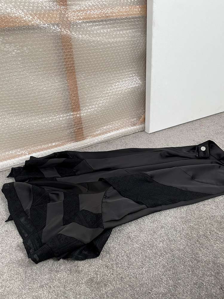 Длинная юбка с леопардовым принтом и асимметричным краем оптом из Китая