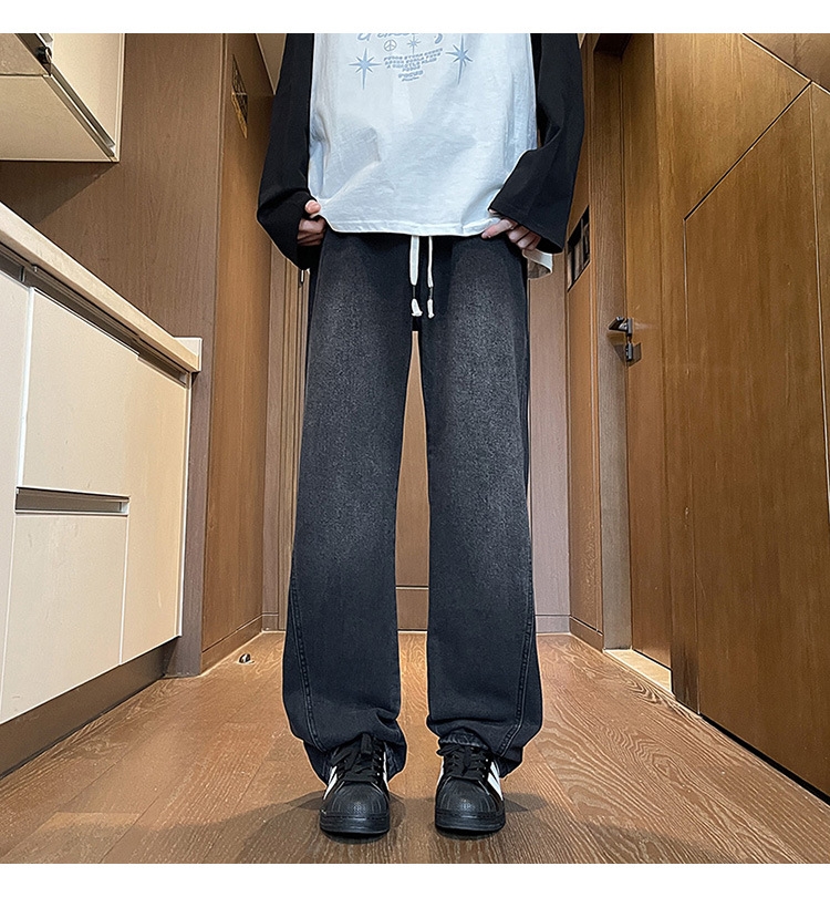 Джинсы мужские в стиле Хонконг весна оптом из Китая