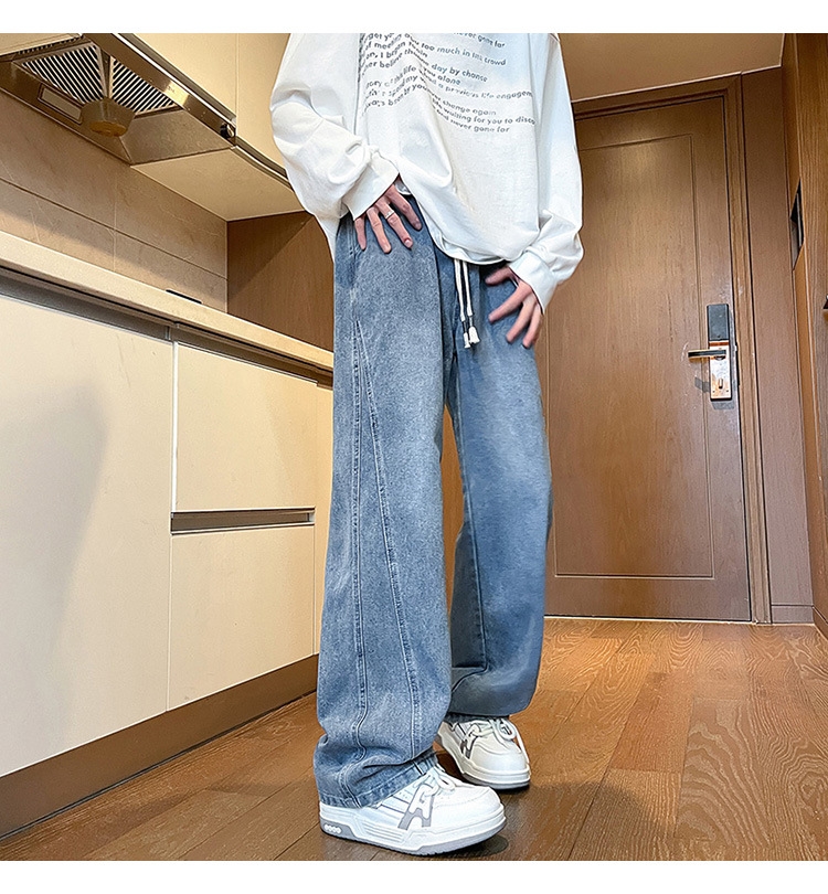 Джинсы мужские в стиле Хонконг весна оптом из Китая