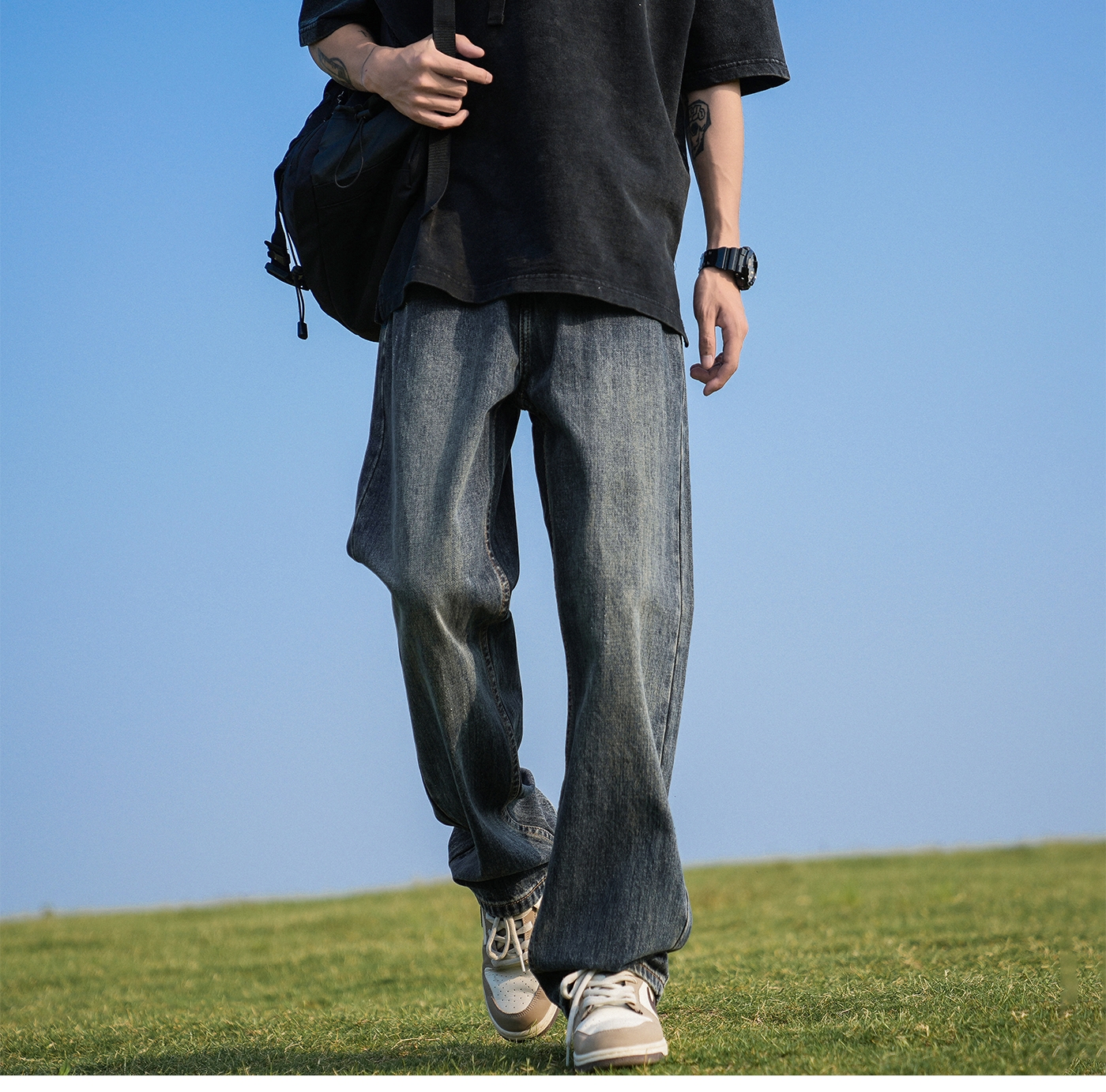 Мужские джинсы в стиле Гонконга оптом из Китая