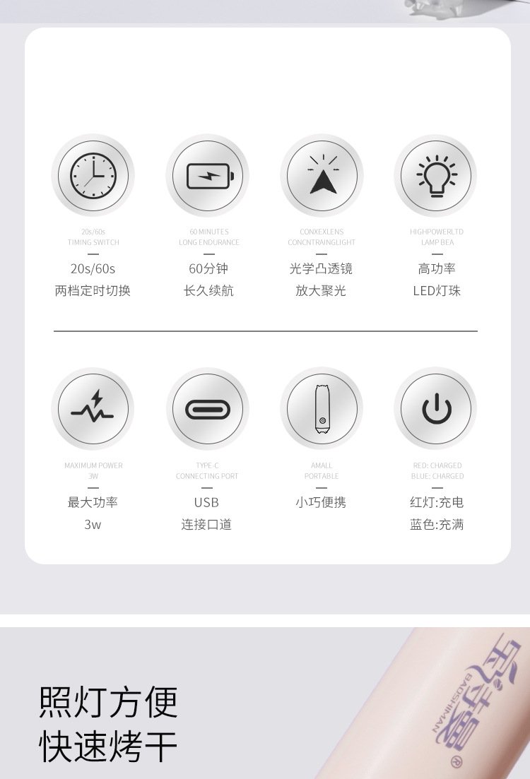 Мини лампа для гель-лака Little Monster оптом