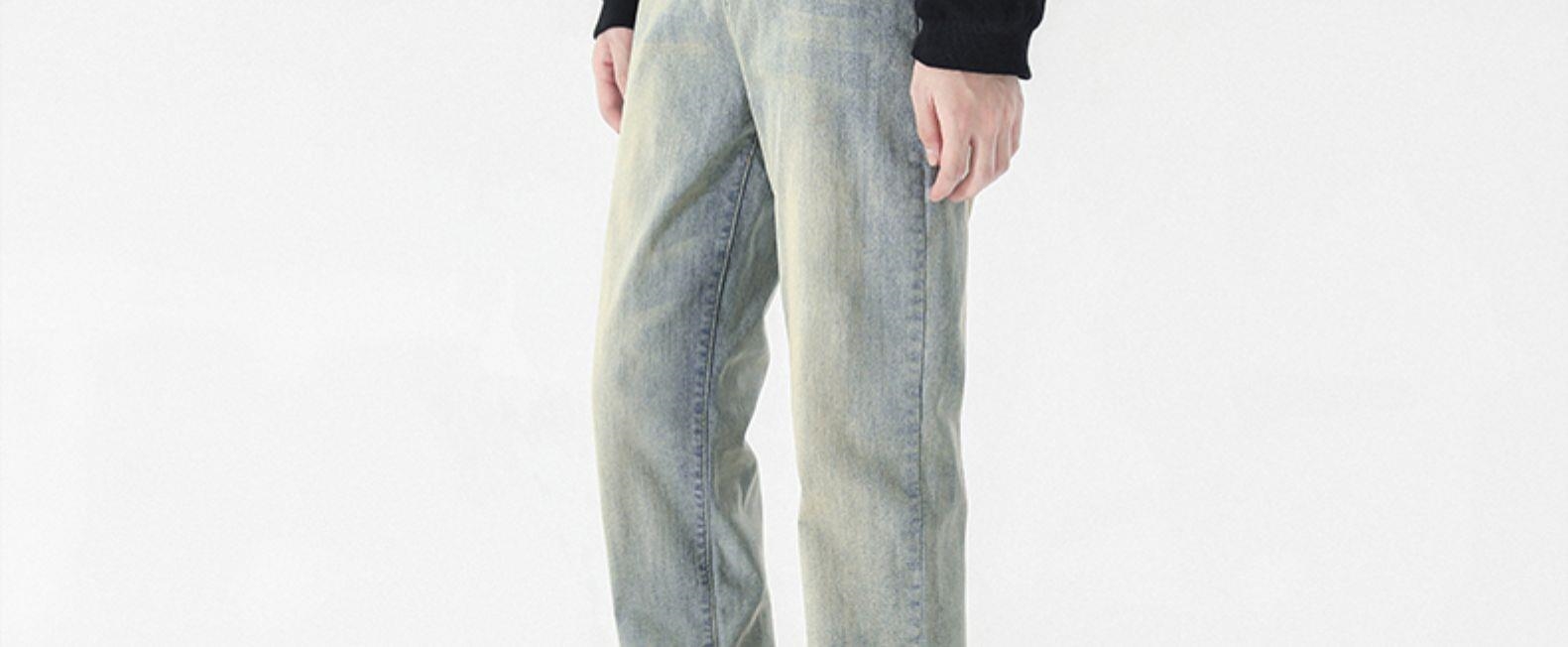 Джинсы мужские узкого кроя оптом из Китая