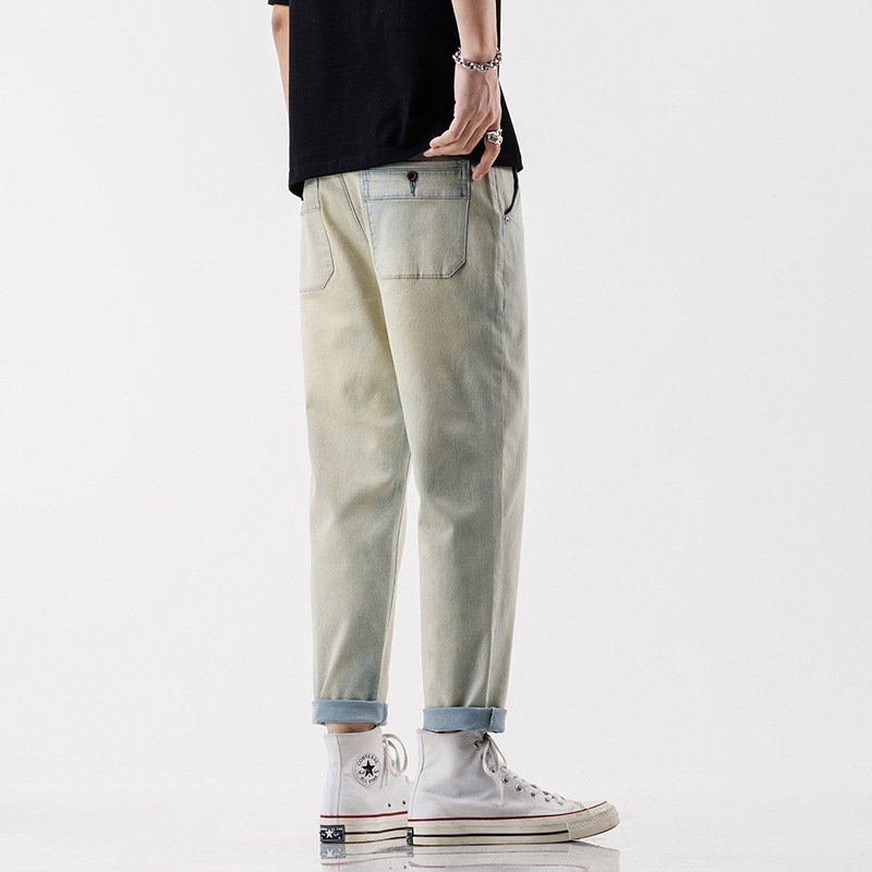 Мужские джинсы с широкими штанинами оптом из Китая