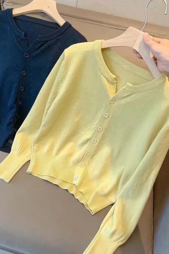 Женский кардиган из мягкой шерсти с V-образным вырезом оптом