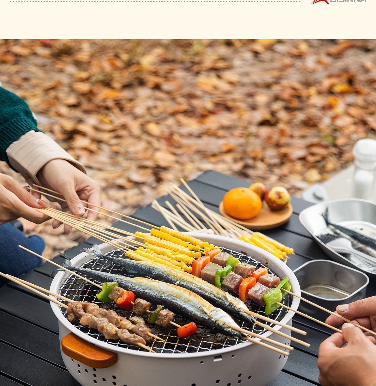 Набор для барбекю и чаепития вне помещения оптом