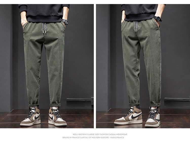 Мужские джинсы с манжетами и завышенной талией оптом из Китая