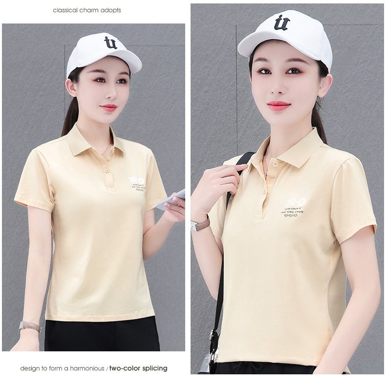 Поло с коротким рукавом для женщин оптом