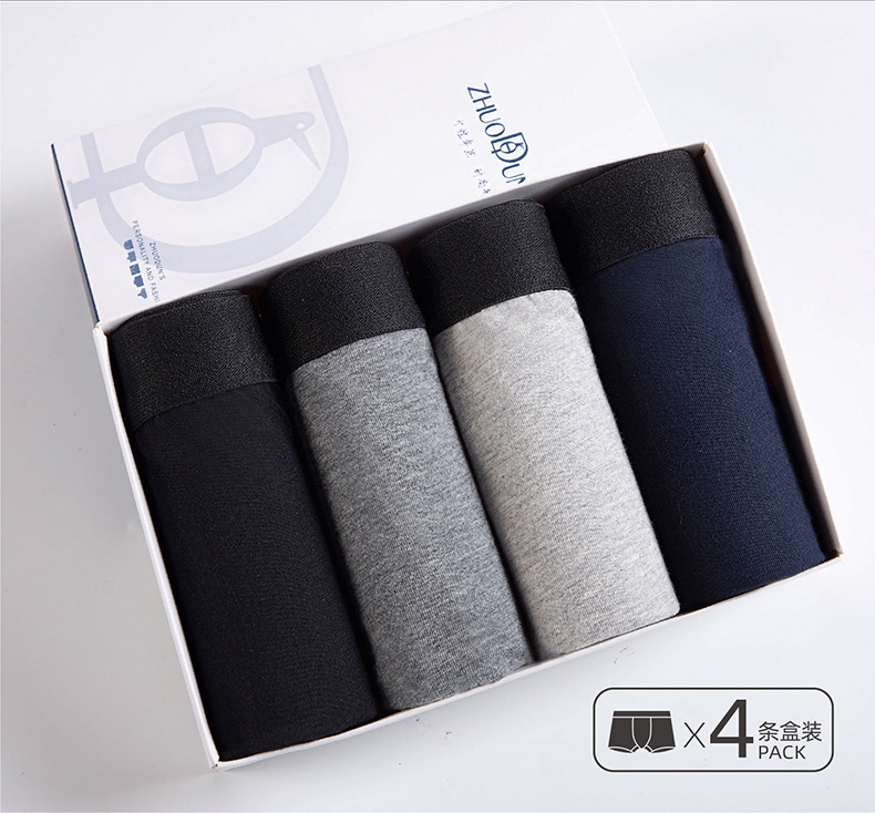 Мужские трусы в упаковке из 4 штук оптом из Китая