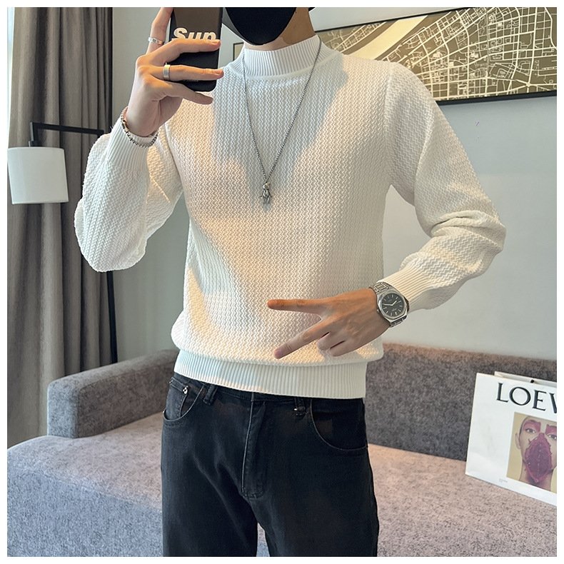 Мужской свитер с высоким воротником оптом